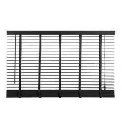 Houten Jaloezie Zwart - 160x210 cm