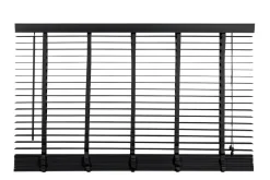 Houten Jaloezie Zwart - 160x130 cm