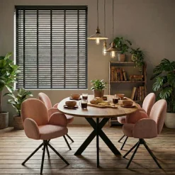 Houten Jaloezie Zwart - 200x210 cm