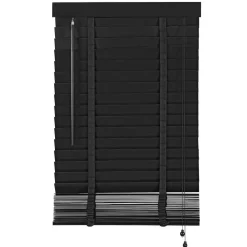 Houten Jaloezie Zwart - 60x210 cm
