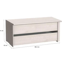 Inzetladeblok 100 cm Menta Naturel