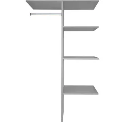 Kastindeling 100 cm Oss Grijs