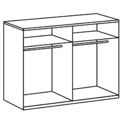 Kledingkast Aalst Taupe - 225x210x65 cm