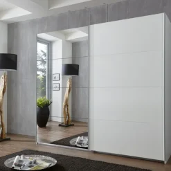 Kledingkast Aalst Wit Spiegel - 180x210x65 cm