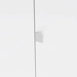 Kledingkast Atlanta Eiken / Hoogglans Wit - 149x202x58 cm