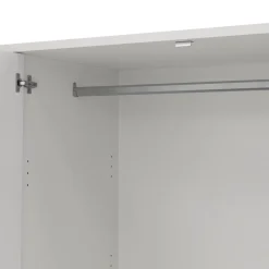 Kledingkast Atlanta Wit - 197x202x58 cm