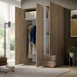 Kledingkast Baarlo Naturel - 120x176x52 cm