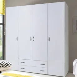 Kledingkast Baarlo Wit - 160x176x52 cm