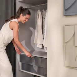 Kledingkast Bakel Donkergrijs - 200x216x65 cm