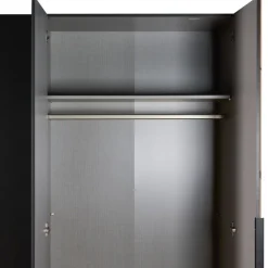 Kledingkast Bakel Donkergrijs - 200x216x58 cm