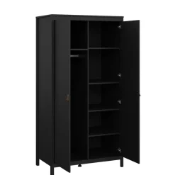 Light - Living Kledingkast Dallas Zwart - 103x199x59