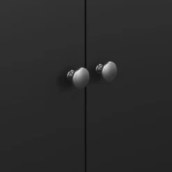 Light - Living Kledingkast Dallas Zwart - 103x199x59