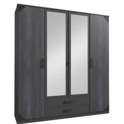 Kledingkast Gameren Donkergrijs - 180x199x58 cm