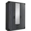 Kledingkast Gameren Donkergrijs - 135x199x58 cm
