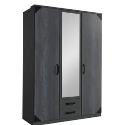 Kledingkast Gameren Donkergrijs - 135x199x58 cm