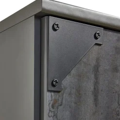 Kledingkast Gameren Donkergrijs - 135x199x58 cm