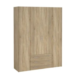 Kledingkast Harper Naturel - 154x201x50 cm