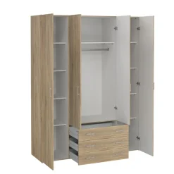 Kledingkast Harper Naturel - 154x201x50 cm