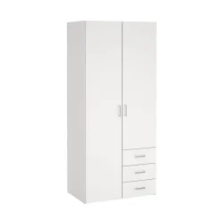 Kledingkast Harper Wit - 78x176x36 cm