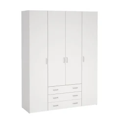 Kledingkast Harper Wit - 154x201x50 cm