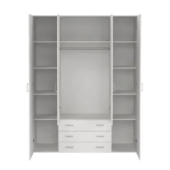 Kledingkast Harper Wit - 154x201x50 cm