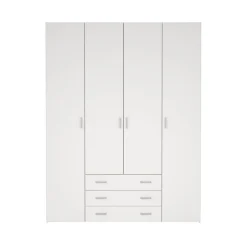 Kledingkast Harper Wit - 154x201x50 cm