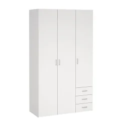 Kledingkast Harper Wit - 116x201x50 cm