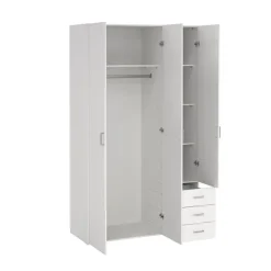 Kledingkast Harper Wit - 116x201x50 cm