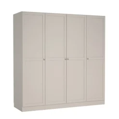 Kledingkast Indy Taupe - 196x200x62 cm