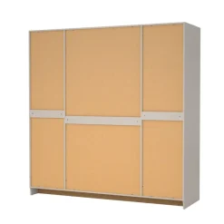 Kledingkast Indy Taupe - 196x200x62 cm