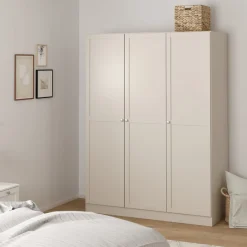 Kledingkast Indy Taupe - 147x200x62 cm