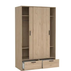 Kledingkast Jasper Eiken - 121x200x60 cm