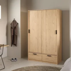 Kledingkast Jasper Eiken - 121x200x60 cm