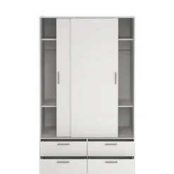 Kledingkast Jasper Wit - 121x200x60 cm