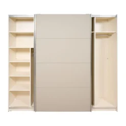 Kledingkast Legado Beige / Wit - 253x236x65 cm
