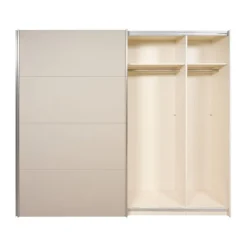 Kledingkast Legado Beige / Wit - 253x236x65 cm