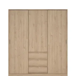 Kledingkast Luna Eiken - 177x201x60 cm