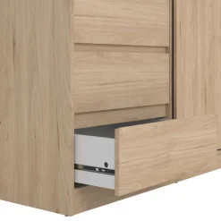 Kledingkast Luna Eiken - 119x201x60 cm