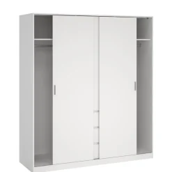 Kledingkast Luna Wit - 177x201x60 cm