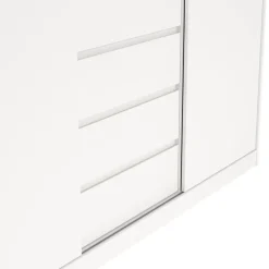 Kledingkast Luna Wit - 177x201x60 cm