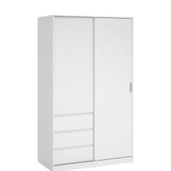 Kledingkast Luna Wit - 119x201x60 cm