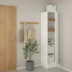 Kledingkast Miami Wit - 49x200x47 cm