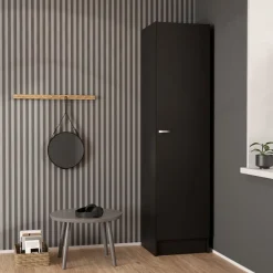 Kledingkast Miami Zwart - 49x200x47 cm