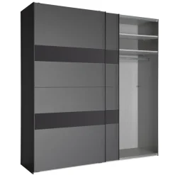 Kledingkast Mierlo Donkergrijs - 225x236x65 cm