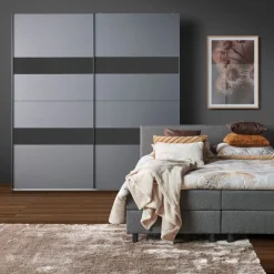 Kledingkast Mierlo Donkergrijs - 225x208x65 cm