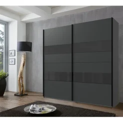 Kledingkast Mierlo Donkergrijs - 225x208x65 cm