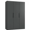 Kledingkast Oss Donkergrijs - 150x216x58 cm