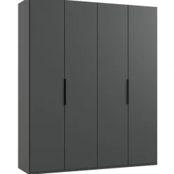 Kledingkast Oss Donkergrijs - 200x236x58 cm