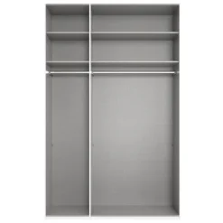 Kledingkast Oss Donkergrijs - 150x236x58 cm