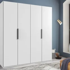 Kledingkast Oss Wit - 200x216x58 cm